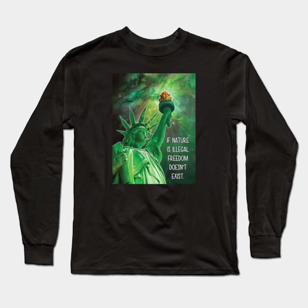 Liberty 420 Long Sleeve T-Shirt by MightyShroom